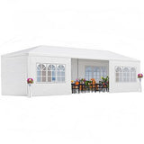 10x30 FT Wedding Tent Event Shelters for Family Gathering, Durable Waterproof Canopy Gazebo with Removable Sidewalls for Outdoor Parties, Camping and Backyard Events (8 Sidewalls) Wheloy