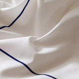 Forxiexie White Plaid Comforter Set California King White Bedding Comforter Sets Modern White Checker Bedding Set Cal King Soft Big Grid Quilt White and Blue Blankets Blue Lines Minimalist Bedding Forxiexie