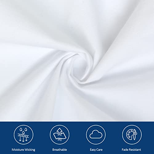 Moonsea Extra Deep Pocket Air Mattress White Sheets Twin Size - 3Pcs Side Storage Pocket Fitted Sheet & Pillowcase Twin Deep Pocket Sheet Sets Easily Fits for Kids 16in to 24in Pillow Top Air Bed Moonsea