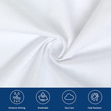 Moonsea Extra Deep Pocket Air Mattress White Sheets Twin Size - 3Pcs Side Storage Pocket Fitted Sheet & Pillowcase Twin Deep Pocket Sheet Sets Easily Fits for Kids 16in to 24in Pillow Top Air Bed Moonsea