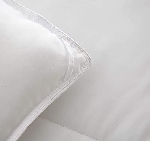 Chezmoi Collection All Season Down Alternative Comforter - Plush Microfiber Fill - Box Stitch Quilted - Duvet Insert with Corner Tabs (Oversized King, White) Chezmoi Collection
