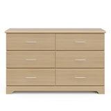 Storkcraft Brookside 6 Drawer Double Dresser (Driftwood) – Dresser For Nursery, 6 Drawer Dresser, Kids Dresser, Nursery Dresser Drawer Organizer, Chest of Drawers Stork Craft
