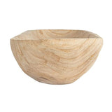 Creative Co-Op Paulownia Wood Oval Bowl | Brown | 22.75" L x 6" W x 3.25" H | Creative Co-Op