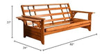 KODIAK FURNITURE Phoenix Futon Sofa in Barbados Finish Kodiak Furniture