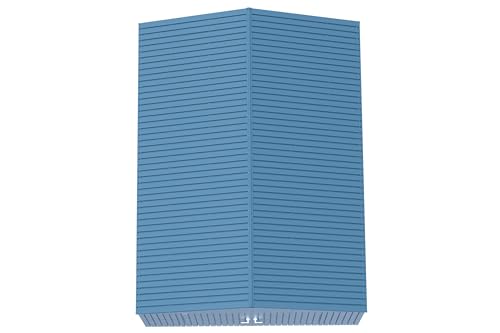 Arrow Shed Elite 12' x 16' Tall Outdoor Steel Storage Shed with High Gable and Lockable Doors Storage Building, Blue Grey Arrow