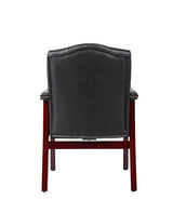 Boss Office Products Ivy League Executive Guest Chair, Vinyl, Black Boss Office Products