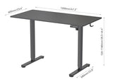 Electric Standing Desk 48 x 24 Inches - Height Adjustable Sit Stand Desk with Black Top & Black Frame, Home Office Desk for Work/Gaming, Quiet Motor, Memory Presets, Black Generic