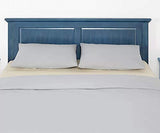 Vibrant Blue Solid Wood Headboard for Full/Queen Beds by Glenwillow Home Glenwillow Home
