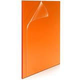 Kingdder Od6+ Laser Safety Shield, High Power Laser Protection Sheet for Infrared & Uv-visible Light, 12"x12"x0.2" (Orange,Wavelength: 200-540nm for Uv to Green Light) Kingdder