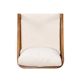 Christopher Knight Home Lucid Set of 2 Outdoor Dining Chair, Acacia Wood Frame Dining Chairs, Accent Chair Set with Comfortable Cushions, Patio Armchair for Backyard Poolside Garden, Natural + Beige Christopher Knight Home