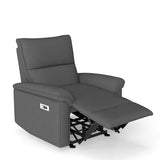 QicoFelix Wall Hugger Recliners for Small Spaces, Zero Wall Power Recliner on Clearance, Fabric RV Recliner, Home Theater Seating for Living Room w/USB Ports (Dark Gray)