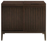 Crosley Furniture Asher Media Console and Record Player Stand with Storage for Vinyl Records, Dark Brown Crosley Furniture