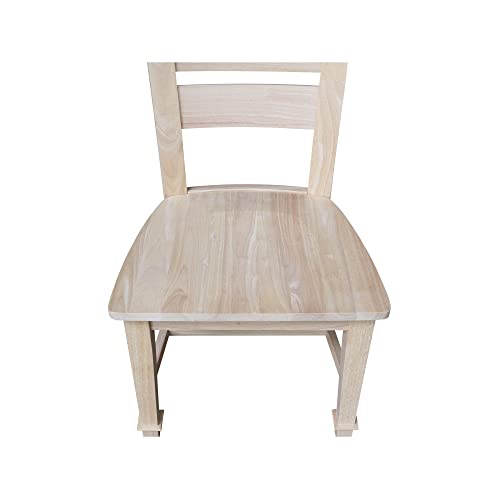 IC International Concepts Tuscany Chair, 21.3" W x 22" D x 38.2" H, Unfinished IC International Concepts