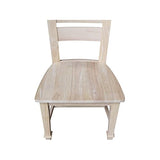 IC International Concepts Tuscany Chair, 21.3" W x 22" D x 38.2" H, Unfinished IC International Concepts