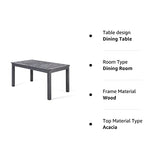 Great Deal Furniture Christopher Knight Home Eric Outdoor Expandable Acacia Wood Dining Table, Dark Gray Finish Christopher Knight Home
