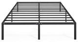 LEVELEVE Queen Bed Frame Heavy Duty 14 Inch, Sturdy Metal Platform with Strong Bearing & Under Bed Storage, No Box Spring Needed, Easy Assembly, No Shake LEVELEVE