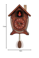 Mark Feldstein & Associates Traditional Chalet Style Singing Cardinal Tabletop Wall Sound Cuckoo Clock 17 x 8 x 5 inches Mark Feldstein & Associates