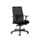 HON Ignition 2.0 Mid Back Task Chair, Advanced Synchro-Tilt Control, Office Chair with Lumbar Support, Height and Width Adjustable Arms, Black Frame, Black HON