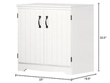 South Shore Farnel 2-Door Storage Cabinet-Pure White, Tall with 4 South Shore