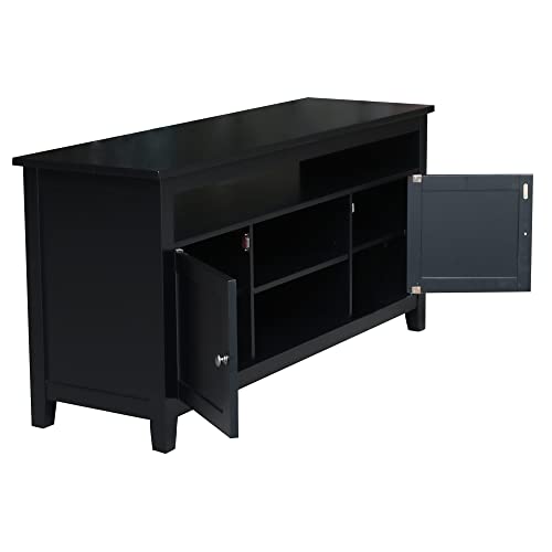 IC International Concepts Entertainment/TV Stand, Black IC International Concepts