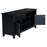IC International Concepts Entertainment/TV Stand, Black IC International Concepts