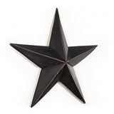 Hearthside Collection The CWI Gifts Metal Barn Star - 12" Galvanized Hanging Star - Farmhouse Wall Decor - Black - 1, 12 X 12 X 2 Hearthside Collection