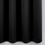 LEMOMO Blackout Curtains 52 x 84 inches Long Black Curtains Set of 2 Panels Thermal Insulated Room Darkening Curtains for Bedroom LEMOMO