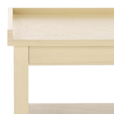 SAFAVIEH Home Collection Araminta Sand 2 Lower Drawer Console Table for Entryway, Living Room, Foyer SAFAVIEH