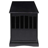 Casual Home Wooden Indoor Dog Crate House Kennel End Table Night Stand Furniture with Lockable Latch for Small to Medium Pets, Black Casual Home