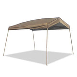 Z-Shade 12 x 14 Foot Panorama Instant Pop Up Canopy Tent Outdoor Shelter Tent with Reliable Stakes, Steel Frame, and Rolling Bag, Tan Z-Shade