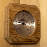 Northern Lights Group Sauna Thermometer: Western Red Cedar Wood Fininsh Dry Steam in Fahrenheit Celsius Wooden Infrared Room F and C Northern Lights Group
