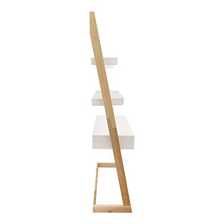 American Trails Freestanding Ladder Desk With Drawer, Natural Maple/White American Trails