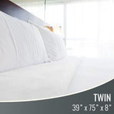 DMI Waterproof Mattress Protector and Mattress Cover, Soft, Encased Zippered Fit, Twin, Packaging may vary DMI