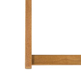 Safavieh PAT7040A-SET2 Outdoor Collection Loren Teak, White Foldable Sling Adirondack Chair, Natural/Navy Stripe Safavieh