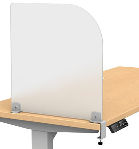 Desk Divider for Students and Desk Privacy Panel. Office Partitions and Ideal Cubicle Light Shield. Frosted Acrylic Clamp-on Desk Partition - 17” W x 18”H Divider VaRoom