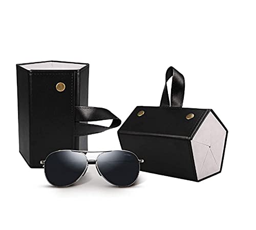 Mowsug 5-Slot Travel Sunglasses Case – Foldable Eyeglass case, Portable Sunglasses Organizer For Multiple Pairs, Durable Sunglass Case For Women & Men, Perfect For Home, Travel & Display Mowsug