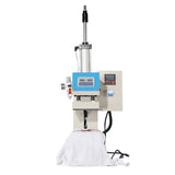 FAVSH 10×10 Label Pneumatic Heat Press Machine with Upper & Lower Heating - Dual Heating Platen for Small Items, Teflon Coated, LCD Display FAVSH