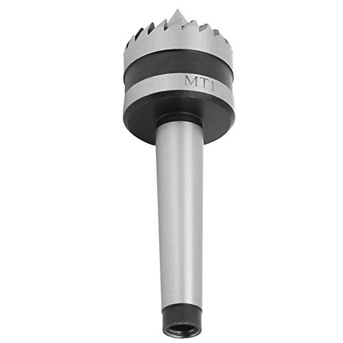 MT1 Wood Turning Tool,Heavy Duty Bearing Tailstock Wood Metal Lathe Live Center,Multitooth Wood Lathe Drive Center Spring Point(A) Jectse