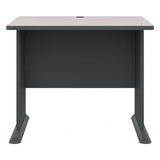 Bush Business Furniture Series A 36W Small Desk in White Spectrum and Slate, Compact Computer Table for Home or Professional Office Bush Business Furniture