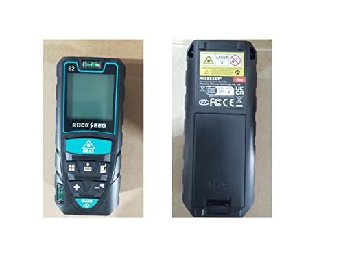 Laser Measure, RockSeed 165 Feet Digital Laser Distance Meter with 2 Bubble Levels,M/in/Ft Unit Switching Backlit LCD and Pythagorean Mode, Measure Distance, Area and Volume (165 Feet) RockSeed