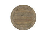 Napa Solid Wood Farmhouse Rustic Reclaimed Natural and White Stain Round End Side Accent Living Room Table, Nightstand Bedside 26" W x 26" D x 25" H Martin Svensson Home