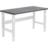 Global Industrial Steel Square Edge Workbench Top, 12 Gauge Steel, 72" W x 36" D x 1-3/4" Thick, Black Global Industrial
