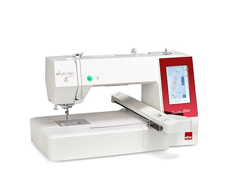 Elna eXpressive 830L Creative Edition computerized Embroidery-Only Machine with extra-large embroidery field 7.8" x 14.1", Superior Needle Threader, 4 Included Hoops, Thread Sensors and Thread Cutters Elna