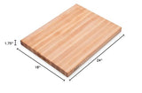 John Boos Boos Block Platinum Series Large Reversible Wood Cutting Board, 1.75-Inch Thickness, 24" x 18" x 1 3/4", Maple John Boos