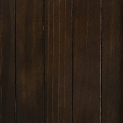 SIMPLIHOME Bedford SOLID WOOD 39 inch Wide Rustic Medium Storage Cabinet in Dark Tobacco Brown, with 2 Tempered Glass Doors, 4 Adjustable Shelves SIMPLIHOME