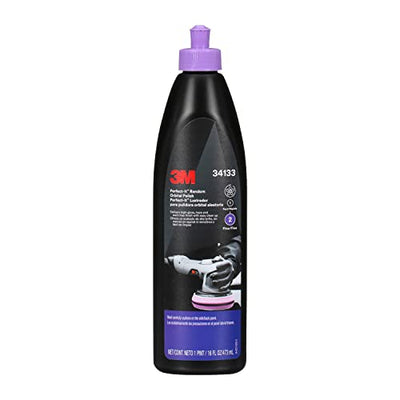 3M Perfect-It Random Orbital Polish, 34133, 1 Pint, Fast Cutting Polisher for Automotive Buffing & Polishing, High-Gloss Finish