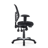 Modway EEI-757-BLK Articulate Ergonomic Mesh Office Chair in Black Modway