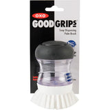 OXO Good Grips Soap Dispensing Palm Brush, Black/Clear/White OXO
