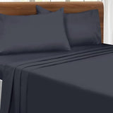 MyOwn Queen Sheet Set - Double Brushed Microfiber Bedding Set Queen, 4 Piece Deep Pocket Queen Sheet - Ultra Soft, Easy-Fit, Wrinkle Free, Quick Dry, Easy Care Queen Sheets - Charcoall Grey MyOwn