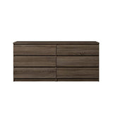 Tvilum Scottsdale 6 Drawer Double Dresser, Truffle Tvilum